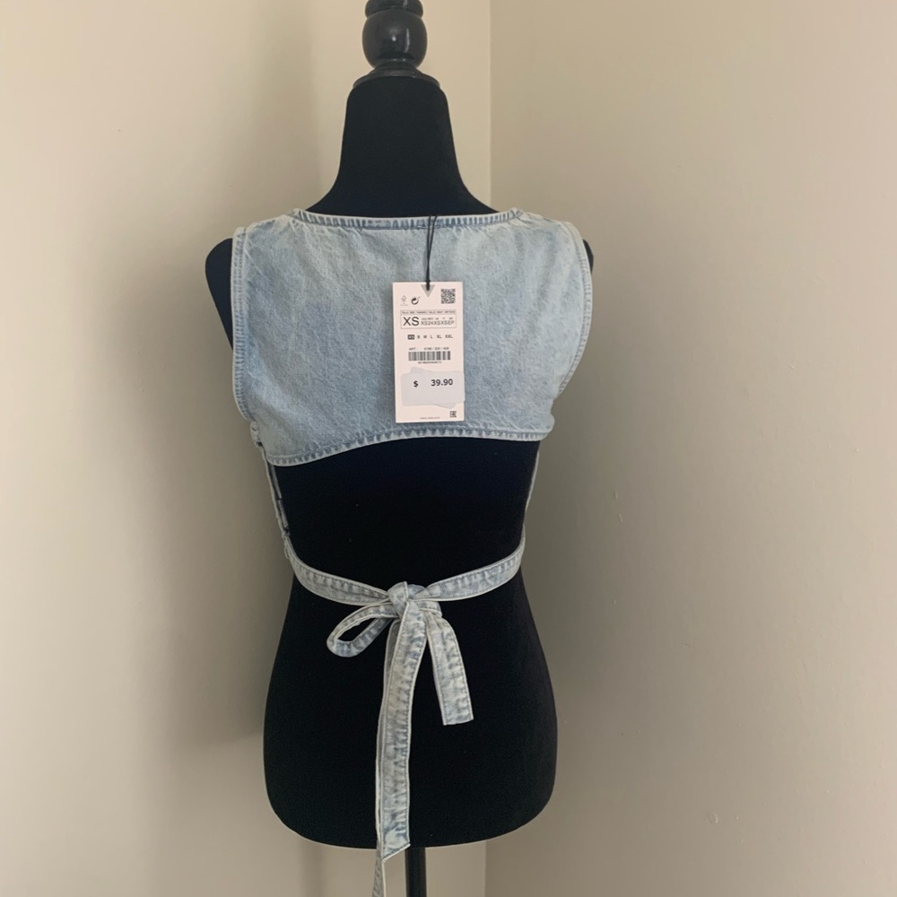 Zara denim top